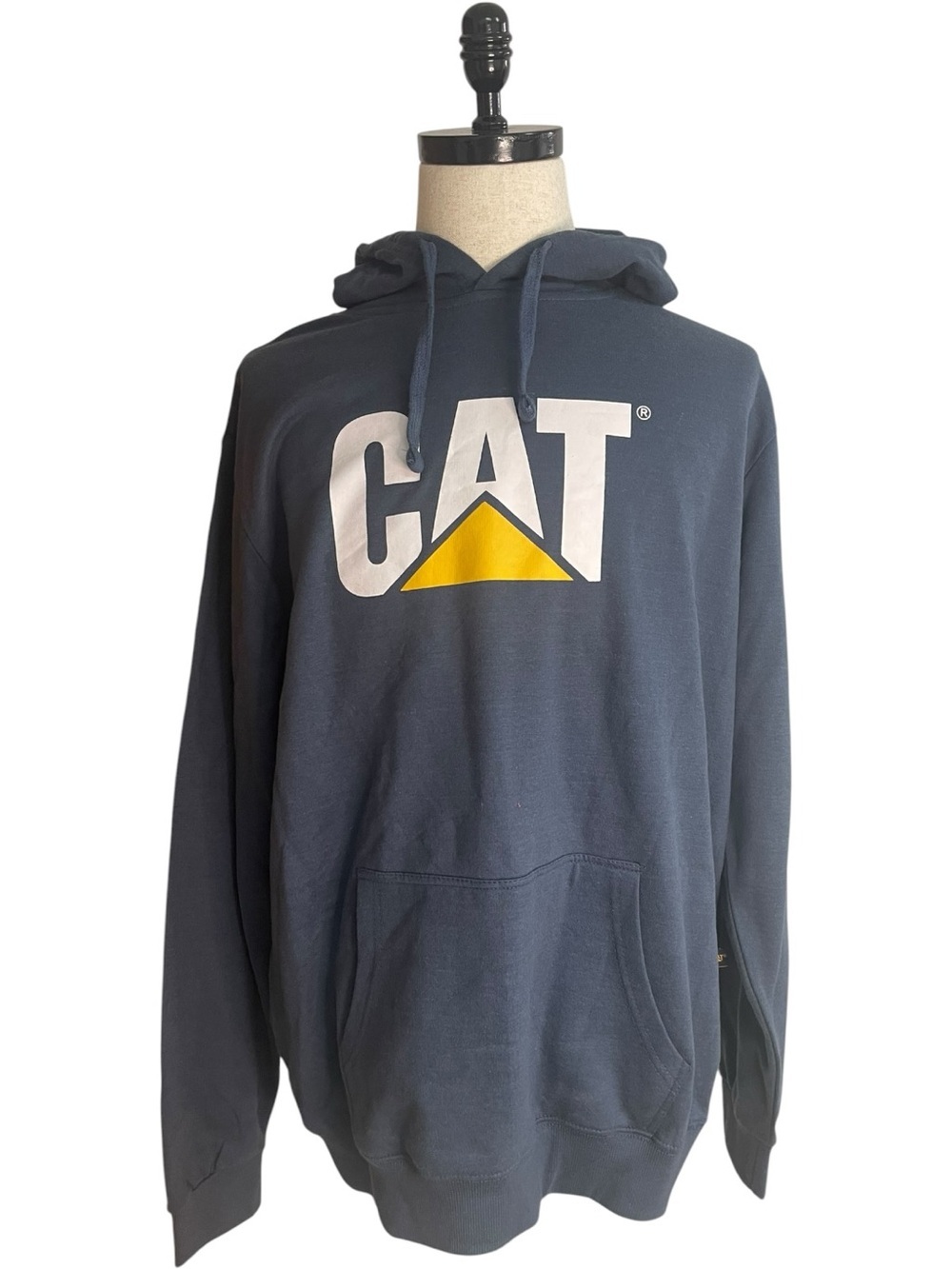 Caterpillar Trademark Logo Hoodie Sweatshirt Blue